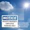 Signmission Private Property Employee Parking Only OSHA Notice Sign, Vinyl Decal, 10in W x 7in L, 2PK OS-2PACK-NS-D-710-L-17829 - alternate 4